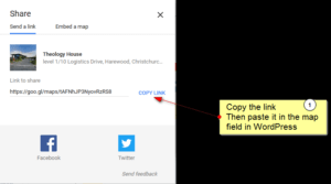 Copy th elink and paste into WordPress